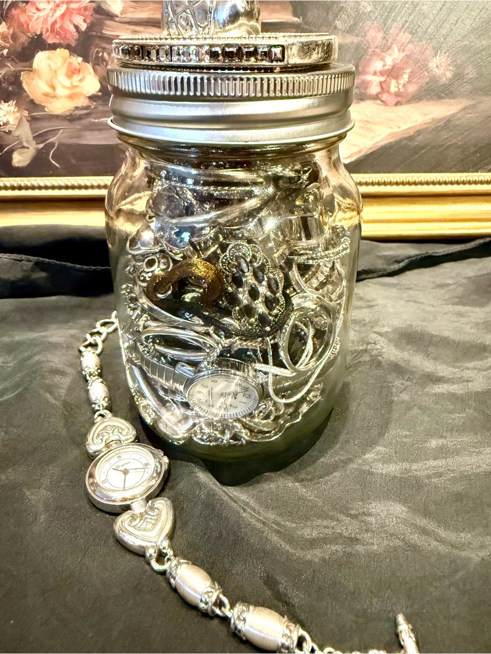 Brighton Jewelry Jar 🩶🖤🩶🖤 - Picture 3 of 7